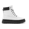 GreenStride Ray City wasserdichter Stiefel mit breiter Passform „Weißes Vollnarbenleder“