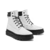 GreenStride Ray City wasserdichter Stiefel mit breiter Passform „Weißes Vollnarbenleder“