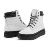GreenStride Ray City wasserdichter Stiefel mit breiter Passform „Weißes Vollnarbenleder“