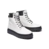 GreenStride Ray City Wasserdichter Stiefel „White Full Grain“
