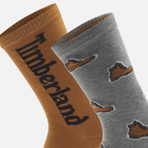 Hampshire 2er-Pack bedruckte Crew-Socken Hampshire 2er-Pack bedruckte Crew-Socken