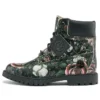 Heritage 6-Inch Boot „Schwarz mit Blumenmuster aus Nubukleder“