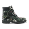 Heritage 6-Inch Boot „Schwarz mit Blumenmuster aus Nubukleder“