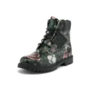 Heritage 6-Inch Boot „Schwarz mit Blumenmuster aus Nubukleder“