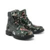 Heritage 6-Inch Boot „Schwarz mit Blumenmuster aus Nubukleder“