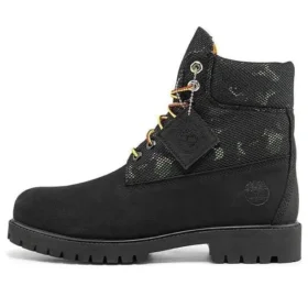Heritage 6-Inch Boot „Schwarzes Nubukleder mit Camouflage“