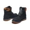 Heritage 6-Inch Boot „Schwarzes Nubukleder mit Camouflage“