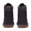 Heritage 6-Inch Boot „Schwarzes Nubukleder mit rosa-blaugrünem Karomuster“