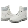 Heritage 6-Inch Boot „Weißes Nubuk und Silber“