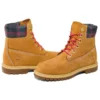 Heritage 6-Inch Boot „Weizen Nubuck mit Pink-Teal-Karomuster“