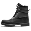 Heritage 6-Inch Premium Puffer Wasserdichte Stiefel „Schwarz mit schwarzem Fell“