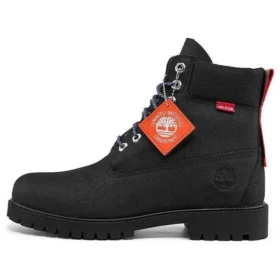 Heritage 6-Inch Wasserdichte Stiefel mit breiter Passform „Schwarz Helcor with Orange“