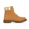 Heritage 6-Inch-Wasserdichte Stiefel „Weizen-Nubuk mit Gold“