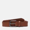 Herren 35 mm klassischer Jeansgürtel aus braunem Leder Herren 35 mm klassischer Jeansgürtel aus braunem Leder