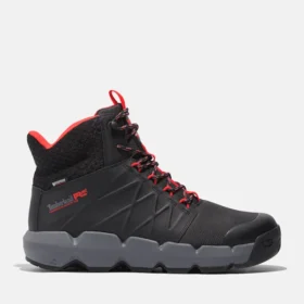 Herren-Arbeitsstiefel Morphix 6-Inch Boot mit Zehenschutzkappe aus Verbundmaterial – Schwarz/Rot