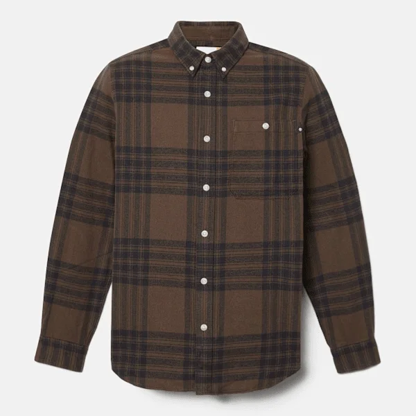 Herren-Flanell-Hemd mit Karomuster, mittelschwer Herren-Flanell-Hemd mit Karomuster, mittelschwer