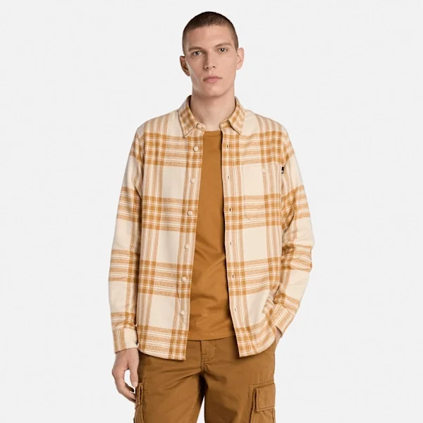 Herren-Flanell-Hemd mit Karomuster, mittelschwer Herren-Flanell-Hemd mit Karomuster, mittelschwer