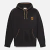Herren-Hoodie mit kontrastfarbenen Nähten und Logo – Schwarz Herren-Hoodie mit kontrastfarbenen Nähten und Logo – Schwarz