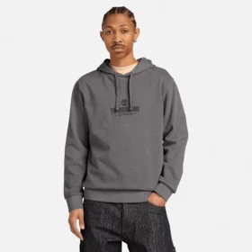 Herren-Hoodie, stückgefärbt