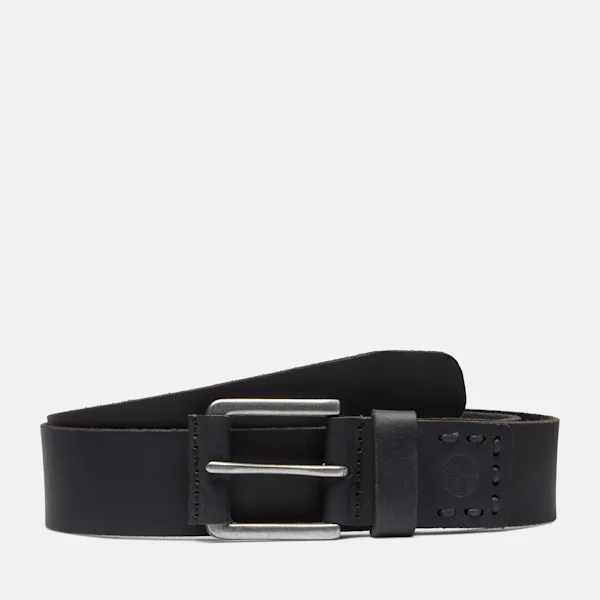 Herren-Jeansgürtel aus schwarzem Leder, 40 mm, Pull-Up Herren-Jeansgürtel aus schwarzem Leder, 40 mm, Pull-Up