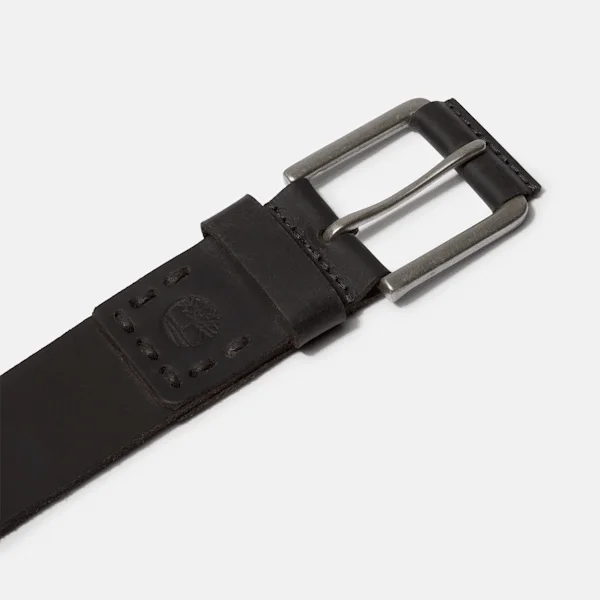 Herren-Jeansgürtel aus schwarzem Leder, 40 mm, Pull-Up Herren-Jeansgürtel aus schwarzem Leder, 40 mm, Pull-Up