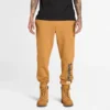 Herren-Jogginghose mit linearem Logo – Weizen-Stiefel Herren-Jogginghose mit linearem Logo – Weizen-Stiefel