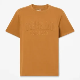 Herren-T-Shirt mit gewaschenem, gesticktem Logo