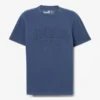 Herren-T-Shirt mit gewaschenem, gesticktem Logo Herren-T-Shirt mit gewaschenem, gesticktem Logo