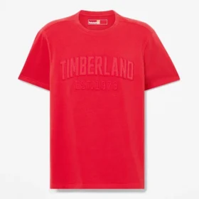 Herren-T-Shirt mit gewaschenem, gesticktem Logo