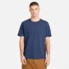 Herren-T-Shirt mit gewaschenem, gesticktem Logo Herren-T-Shirt mit gewaschenem, gesticktem Logo