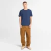 Herren-T-Shirt mit gewaschenem, gesticktem Logo Herren-T-Shirt mit gewaschenem, gesticktem Logo