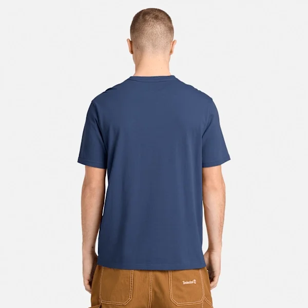 Herren-T-Shirt mit gewaschenem, gesticktem Logo Herren-T-Shirt mit gewaschenem, gesticktem Logo