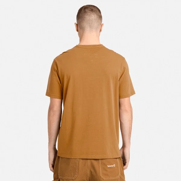 Herren-T-Shirt mit gewaschenem, gesticktem Logo Herren-T-Shirt mit gewaschenem, gesticktem Logo