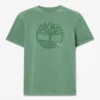 Herren-T-Shirt mit Logo-Grafik, stückgefärbt Herren-T-Shirt mit Logo-Grafik, stückgefärbt