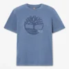 Herren-T-Shirt mit Logo-Grafik, stückgefärbt Herren-T-Shirt mit Logo-Grafik, stückgefärbt