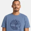 Herren-T-Shirt mit Logo-Grafik, stückgefärbt Herren-T-Shirt mit Logo-Grafik, stückgefärbt