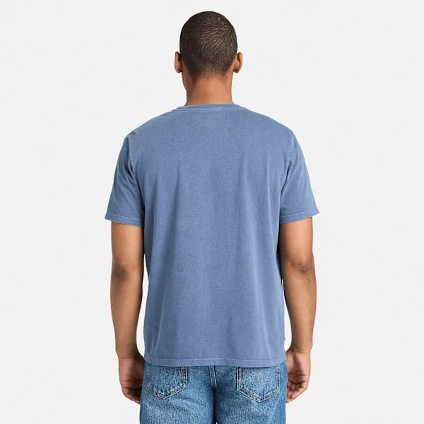 Herren-T-Shirt mit Logo-Grafik, stückgefärbt Herren-T-Shirt mit Logo-Grafik, stückgefärbt