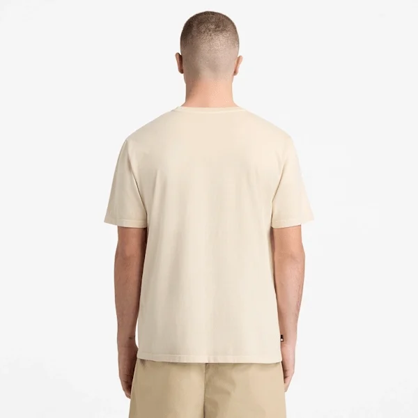 Herren-T-Shirt mit Logo-Grafik, stückgefärbt Herren-T-Shirt mit Logo-Grafik, stückgefärbt