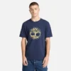 Herren-T-Shirt mit „Tree Logo Lake House“-Grafik Herren-T-Shirt mit „Tree Logo Lake House“-Grafik