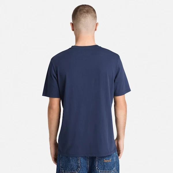 Herren-T-Shirt mit „Tree Logo Lake House“-Grafik Herren-T-Shirt mit „Tree Logo Lake House“-Grafik