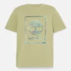 Herren-T-Shirt mit Wasser-Grafik-Logo und kurzen Ärmeln Herren-T-Shirt mit Wasser-Grafik-Logo und kurzen Ärmeln