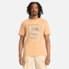 Herren-T-Shirt mit Wasser-Grafik-Logo und kurzen Ärmeln Herren-T-Shirt mit Wasser-Grafik-Logo und kurzen Ärmeln