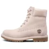 Hochwertige wasserdichte Schnür-Wanderstiefel „Pale Pink“