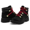 Holiday Luxe Waterproof Stiefel „Schwarz Nubuck Red“