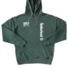 Hoodie mit Logo und Schriftzug auf der Rückseite „Green“