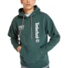Hoodie mit Logo und Schriftzug auf der Rückseite „Green“