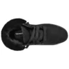 Jayne 6-Inch Wasserdichte Alltagsstiefel „Schwarzes Nubukleder mit Fell“