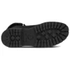 Jayne 6-Inch Wasserdichte Alltagsstiefel „Schwarzes Nubukleder mit Fell“