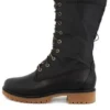 Jayne Wasserdichter Stiefel mit umklappbarer Gamasche „Schwarz“