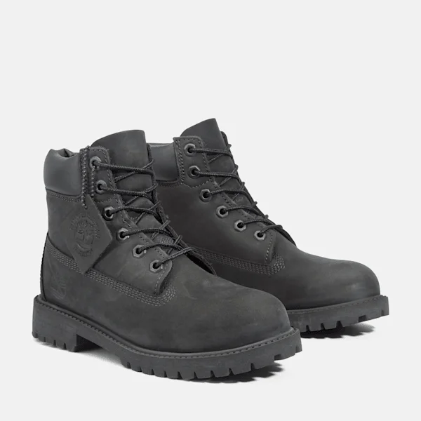 Junior Premium 6-Inch Waterproof Boot – Schwarzes Nubukleder Junior Premium 6-Inch Waterproof Boot – Schwarzes Nubukleder